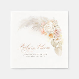 Baby in Bloom Soft Light Flowers Baby shower Servet