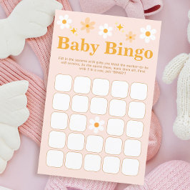 Baby in Bloom Spring Baby shower Bingo spel