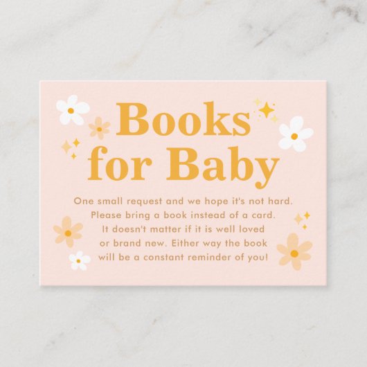 Baby in Bloom Spring Baby shower Boek Aanvraag Informatiekaartje (Voorkant)
