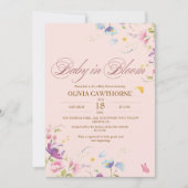 Baby in Bloom Spring Baby shower Kaart (Voorkant)