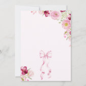 Baby in Bloom Spring Baby shower Uitnodiging (Achterkant)