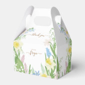 Baby in Bloom Spring Easter Baby shower Bedankdoosjes (Achterkant)