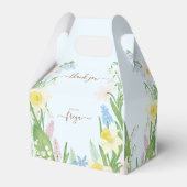 Baby in Bloom Spring Easter Baby shower Bedankdoosjes (Achterkant)