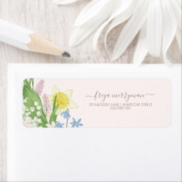 Baby in Bloom Spring Easter Baby shower Etiket