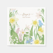 Baby in Bloom Spring Easter Baby shower Servet (Voorkant)