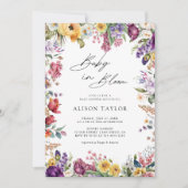 Baby In Bloom Spring Garden Flower Baby shower Kaart (Voorkant)