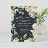baby in bloom spring garden Shower Invitation (Staand voorkant)