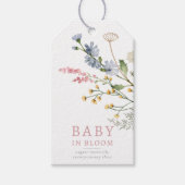 Baby in Bloom Spring Wildflower Baby Favor Cadeaulabel (Voorkant)
