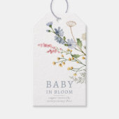 Baby in Bloom Spring Wildflower Baby Favor Cadeaulabel (Voorkant)