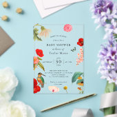 Baby in Bloom | Spring Wildflower Baby shower Acryl Uitnodigingen (Insitu (Huwelijk))
