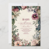 Baby in Bloom Spring Wildflower Baby shower Kaart (Voorkant)