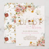 Baby in Bloom Spring Wildflower Baby shower Kaart (Voorkant / Achterkant)