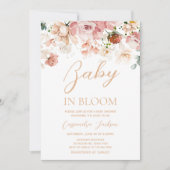 Baby in Bloom Spring Wildflower Baby shower Kaart (Voorkant)