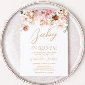 Baby in Bloom Spring Wildflower Baby shower Kaart