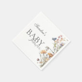 Baby in Bloom Spring Wildflower Baby shower Servet (Hoek)