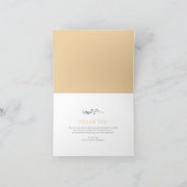 Baby in Bloom Spring Wildflower Bedankkaart (Binnen)