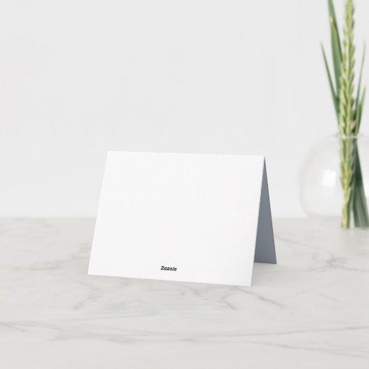 Baby in Bloom Spring Wildflower Bedankkaart (Achterkant)