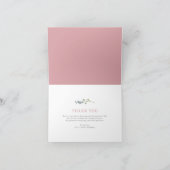 Baby in Bloom Spring Wildflower Bedankkaart (Binnen)