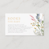Baby in Bloom Spring Wildflower Books voor Baby Informatiekaartje (Voorkant)