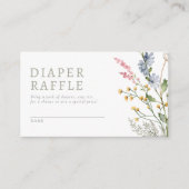 Baby in Bloom Spring Wildflower Diaper Raffle Informatiekaartje (Voorkant)