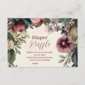 Baby in Bloom Spring Wildflower Diapper Raffle Informatiekaartje (Voorkant)