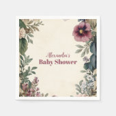 Baby in Bloom Spring Wildflower Servet (Voorkant)