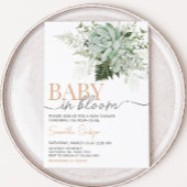 Baby in Bloom Succulent Baby shower Kaart