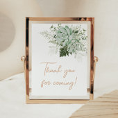 Baby in Bloom Succulent Bedankt voor uw komst Poster