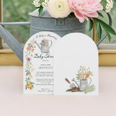 Baby in Bloom Summer Floral Garden Baby shower Kaart