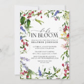 Baby in Bloom Summer Wildflower Baby shower Kaart (Voorkant)