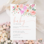 Baby in Bloom Sunny Garden Bloemen Meisje Baby sho Kaart