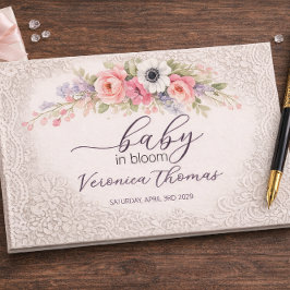Baby in Bloom Sweet Floral Baby Shower Gastenboek