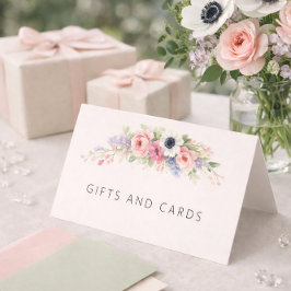 Baby in Bloom Sweet Floral Baby Shower Visitekaartje