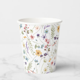 Baby in Bloom Tuin Wilde Bloem Papieren Bekers
