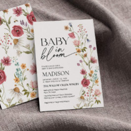Baby in Bloom | uitnodiging tot baby shower