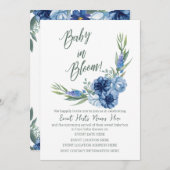 Baby in Bloom! Uitnodiging voor baby shower (Voorkant / Achterkant)