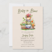 Baby in Bloom | Uitnodiging voor een Baby shower v (Voorkant)