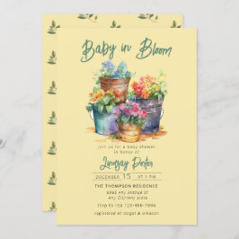 Baby in Bloom | Uitnodiging voor een Baby shower v