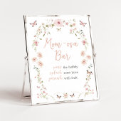 Baby in Bloom Vlinder Baby shower Moeder Osa Bar Poster