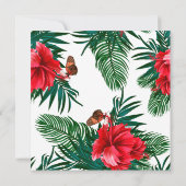 Baby in Bloom | Vlinder Bloemen Baby Shower Kaart (Achterkant)