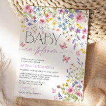 Baby in Bloom Vlindertje Baby Shower