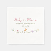 Baby in Bloom Watercolor Bloemige Elegante Eenvoud