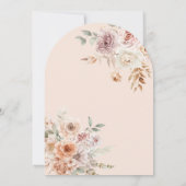 Baby in Bloom Waterverf Boho Floral Baby shower Kaart (Achterkant)