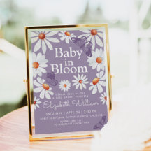Baby in Bloom Waterverf Daisies en Butterfly
