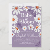 Baby in Bloom Waterverf Daisies en Butterfly Kaart (Voorkant)