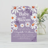 Baby in Bloom Waterverf Daisies en Butterfly Kaart (Staand voorkant)