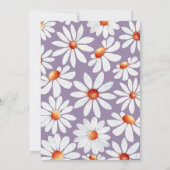 Baby in Bloom Waterverf Daisies en Butterfly Kaart (Achterkant)