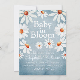 Baby in Bloom Waterverf Daisies Kaart