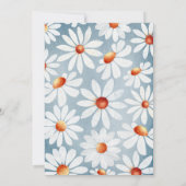 Baby in Bloom Waterverf Daisies Kaart (Achterkant)