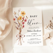 Baby in Bloom Waterverf Wildbloem Baby shower Kaart